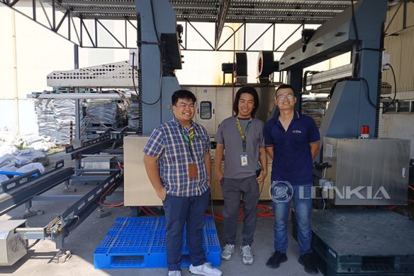 Plastic Pallet Washing and Stacking Production Line Philippine Project